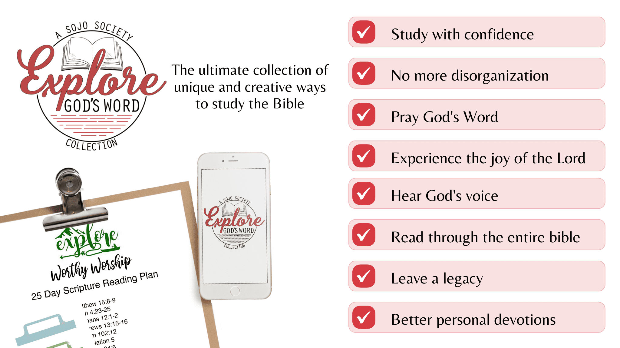 Explore God's Word Simply Scripture landing page