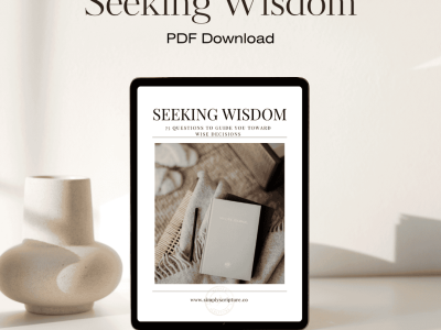 Seeking Wisdom by Simply Scripture