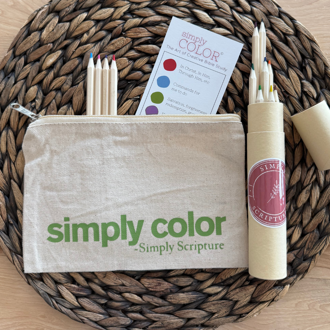 Bible study pencil pouch by Simply Scripture