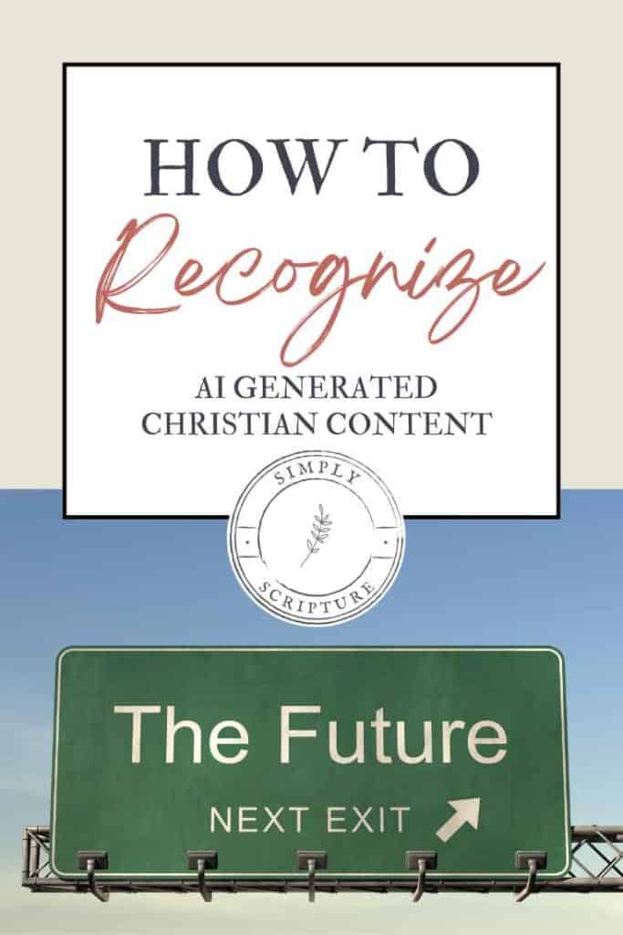 How to Recognize AI generated christian content by Simply Scripture